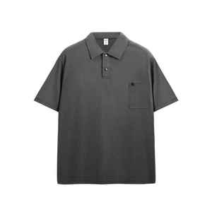 เสื้อยืดโปโลสีทึบเสื้อเจอร์ซีย์ลายพิทเสื้อยืดแนววินเทจแบบเปิดเป็นทางการออกแบบได้ตามต้องการ - Product Image 4