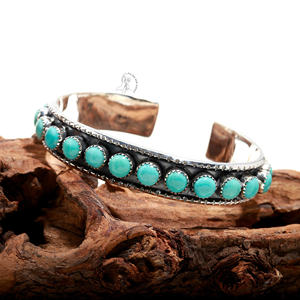 NaturalArizona Bella Durmiente turquesa hecho a mano al por mayor mejor precio joyería 925 brazalete de piedras preciosas de plata esterlina sólida - Product Image 4