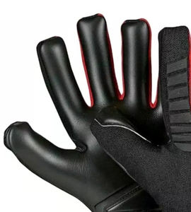 Gants de gardien de but en cuir respirant Durable professionnel Logo personnalisé impression paume plate unisexe Protection des doigts passionné de sport - Product Image 4