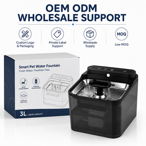 Fuente de Agua Inteligente para Mascotas de 3L, OEM ODM, con Sensor de Movimiento, Inalámbrica, <span class=keywords><strong>Recargable</strong></span>, de Acero Inoxidable, Dispensador Automático de Agua para Gatos, Venta al Por Mayor - Product Image 6