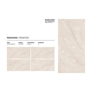 Azulejos de pared y suelo de porcelana brillante modernos de 600x1200MM del exportador indio para uso sin fin de suelos de Centros Comerciales - Product Image 4