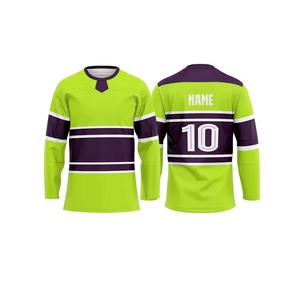 Camiseta de hockey sobre hielo de equipo de poliéster 100% personalizada al por mayor, camiseta de hockey sobre hielo transpirable sublimada - Product Image 3