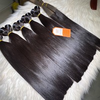 Super ditarik halus lurus Remy ekstensi rambut warna cerah mentah tanpa diproses rambut Vietnam pakan harga grosir