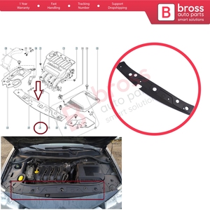 Cubierta de Plástico para el Marco del Panel Frontal del Capó BSP1199 para Megane MK2 2002-2008 8200116717 - Product Image 5