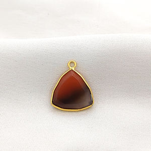 จี้พลอยอาเกตตราตราสัญลักษณ์แบบเรียบหลายล้านล้านชิ้นจี้ห้อยทำมือทำด้วยเงิน925 - Product Image 1