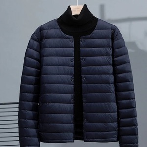 Chaqueta con cremallera personalizada al por mayor para hombre, chaqueta de invierno informal OEM de tendencia, chaqueta acolchada impermeable informal de fabricante - Product Image 4