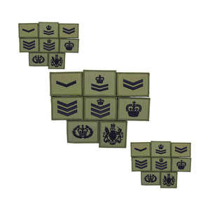 Chevrons de cérémonie NO 2 FAD, meilleur modèle personnalisé, couleur marron et broderie blanche - Product Image 2