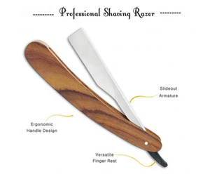 Maquinillas de afeitar de barbero con mango de madera de alta calidad, maquinillas de afeitar para Barba, maquinillas de afeitar al mejor precio - Product Image 3