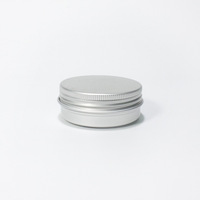 Vente en gros de contenants métalliques multi-usages en aluminium de 30 ml avec couvercle à vis pour cire à cheveux, parfums solides, baumes, cosmétiques