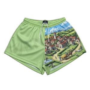 Respirant de haute qualité Concevez votre propre logo Polyester Rugby Footy Shorts Sublimation de poche Shorts design agricole - Product Image 2