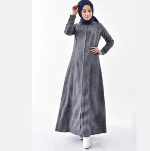 Vestidos de moda com estampa muçulmana Abayas estilo Kaftan, moda feminina islâmica árabe elegante e respirável, novidade em alta