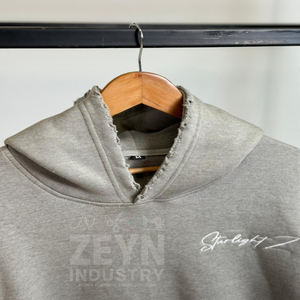 Sweat-shirts pour hommes tendance avec logo brodé imprimé, logo personnalisé, streetwear, coton confortable, respirant, sweat-shirts pour hommes délavés - Product Image 4