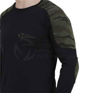 Vêtements de fitness Fit t-shirts à manches longues personnalisés course à manches longues t-shirts d'entraînement col rond Fitness t-shirt - Product Image 5