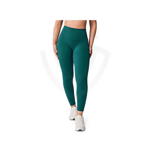 Pantalones de Yoga Personalizados de Alta Calidad para Mujer, Diseño a Cuadros, Transpirables, Ropa Deportiva para Gimnasio, Cintura Elástica, Largo Completo - Product Image 1