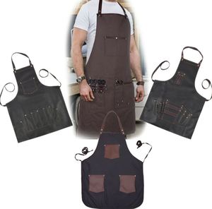 Tablier utilitaire de cuisine pour mécanicien en polyester/coton robuste pour la réception de l'hôtel - Product Image 1