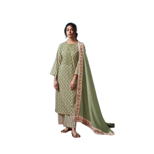 Salwar Kameez de Algodón Bordado Premium para Mujer, Estilo Indio y Pakistaní, para Fiestas, Todas las Temporadas, Precio de Mayoreo - Product Image 1