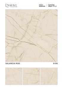 Carreau de porcelaine léger fini mat 600x600mm utilisé dans les cuisines salons chambres décoration - Product Image 5