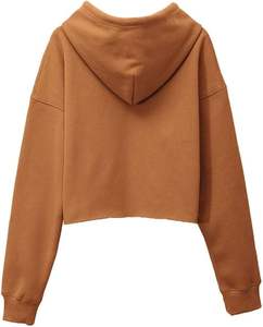 Sudaderas con Capucha Corta de Manga Larga de Diseño Moderno 2024 Hechas a Medida para Adolescentes, Sudaderas con Capucha Bordadas de Alta Calidad con Logotipo Frontal - Product Image 2