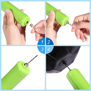 กระเป๋าหนัง PU แบบสองด้านสำหรับยิมแบบเร็วสำหรับฝึกซ้อมต่อยมวยแบบสะท้อนและออกกำลังกายแบบหัวใจและหลอดเลือดพร้อมปั๊มดอดจ์บอล - Product Image 4