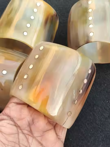 Moderno Cuerno de Búfalo Moda Pulsera Brazaletes Artesanía Venta al por mayor Nueva Moda por media luna artesanías - Product Image 4