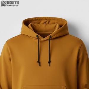 Sweat à capuche personnalisé brodé en fourrure épaisse pour hommes impression bouffante anti-rétrécissement odm pour sweats à capuche d'hiver pour hommes - Product Image 5