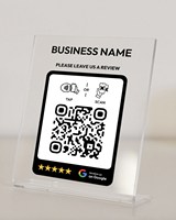 Plaque NFC personnalisée en gros pour usine, support d'affichage de commentaires Google, TikTok, LinkedIn, Instagram, lien de commentaires d'entreprise