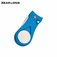 Outil de réparation de divots de golf magnétique à lame escamotable avec marqueur de balle vierge, personnalisable avec logo du fabricant, accessoire de golf pliable pour cadeau