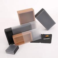 Boîte à fenêtre en kraft écologique naturel |   Étui coulissant fait main pour présentation |   Durable