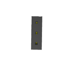 Connecteur de prise PCB SQT‑103‑01‑L‑S, 3 positions, 1 rangée, pas de 2,0 mm, composant carte-à-carte à angle droit, conforme RoHS - Product Image 3