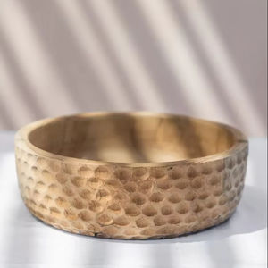 BOL UNIQUE-BOL À FRUITS EN BOIS NATUREL, Bol en bois décoratif pour table, bureau, décoration d'intérieur, ustensiles de cuisine - Product Image 1