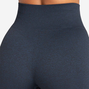Leggings de gimnasio sólidos de alta calidad para mujer para ejercicio Yoga ligero transpirable Spandex/pantalones de poliéster con cintura elástica - Product Image 3