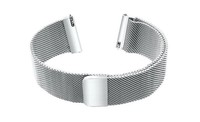 Montre unisexe de luxe professionnelle, durable, légère, respirante, en acier inoxydable argenté, avec bracelet élastique réglable WD017
