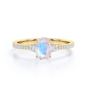 เครื่องประดับแฟชั่น925สีเงินแท้สำหรับผู้หญิงพลอยสีน้ำเงินประกายเพชรสีรุ้งที่ไม่ซ้ำใครของขวัญแต่งงานวันวาเลนไทน์ - Product Image 2