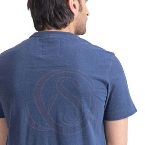 Wholesale High Quality Hip Hop Men's Solid T-Shirts 100% Cotton <b>Canvas</b> Breathable 300g Custom Logo Front <b>Round</b> Neck Casual Wear - Product Image 5