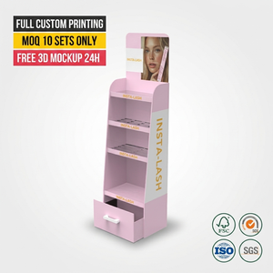 Présentoir de Comptoir en Carton à 5 Niveaux Personnalisé pour Maquillage et Cosmétiques – Idéal pour Magasins et Vente au Détail - Product Image 1