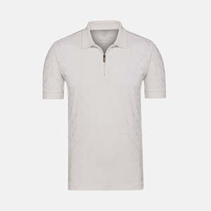 T-shirts polo pour hommes Chemises respirantes à manches courtes Chemises polo respirantes en coton et polyester de haute qualité Fermeture à glissière décontractée - Product Image 1