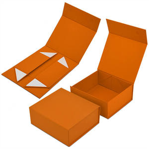 Luxury Custom Logo Magnetic Collapsible Packaging <b>Gift</b> Box Factory Wholesale <b>Flat</b> Foldable Rigid Paper Wine Clothes <b>Boxes</b> - Product Image 1