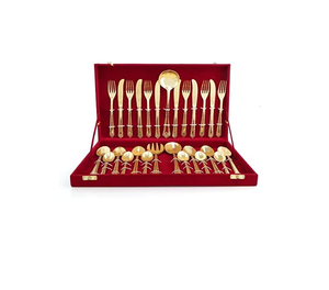 Ensemble de couverts en laiton pour hôtels et restaurants Vaisselle Artisanat d'occasion Cuillère à couverts en laiton Nouveau design - Product Image 1