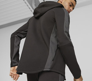 Sweat à capuche pour homme en coton 100% respirant et écologique, coupe régulière, imprimé en 3D, uni, avec fermeture éclair intégrale, logo personnalisé - Product Image 4