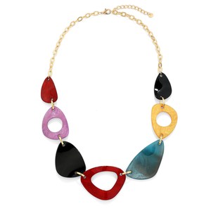 Collar de Moda para Mujer de Alta Calidad, Diseño Personalizado, Colgante de Resina con Estilo de Ángel Colorido, Joyería Navideña para Mujer - Product Image 3