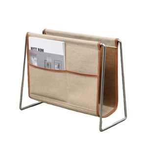 ขายส่งชั้นยืนพื้นผิวหนังผู้ถือนิตยสารโต๊ะสํานักงานตกแต่งคุณภาพดีร้อนขายนิตยสารชั้นวางจอแสดงผล - Product Image 2