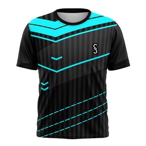 T-shirts de sublimation personnalisés en gros, impression numérique 3D, t-shirts en polyester 100% pour hommes - Product Image 3