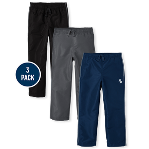 Paquete de 3 pantalones de viento para exteriores para niños multicolor - Product Image 4