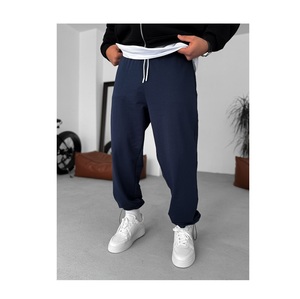 ชุดเซ็ตเสื้อฮู้ดดี้และกางเกงวอร์มสตรีทแวร์ผู้ชายแบบสั่งทำพิเศษ - ผ้าฝ้าย 100% ระบายอากาศได้ดี ยืดได้สี่ทิศทาง ชุดกีฬา - Product Image 1