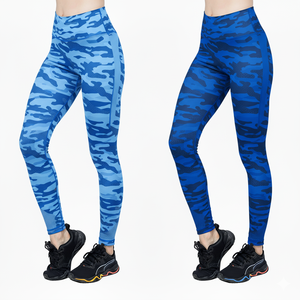 Leggings de yoga taille haute pour femmes, logo personnalisé, vente en gros, sans couture, extensible, collants de sport, entraînement, haute élasticité, pantalon de yoga - Product Image 2