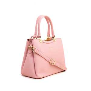 Lujo P35961 para bolso formal rosa con dos asas de gran capacidad de cuero genuino y forro de PU estilo simple para el verano - Product Image 2