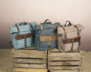 Genuine Leather Canvas Luxury <b>Backpack</b> High Quality <b>Large</b> Capacity Lightweight Travel School Laptop <b>Backpack</b> Supplier LCBP-0171 - Product Image 1