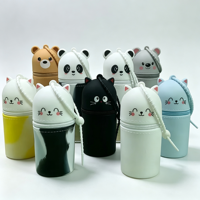Nouveau produit : Porte-stylo en silicone en forme d'animal, étanche, ultra-léger, sac de rangement en silicone pour animaux