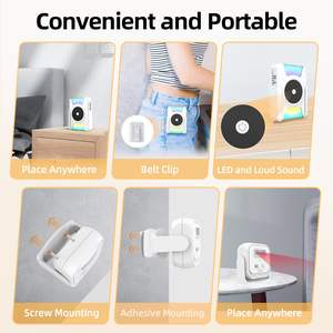 Daytech 3-en-1 Pédalier pour soignant Vibration Lumière Alarme sonore Prévention des chutes Sourds Malentendants Intérieur Détecteur de mouvement Chambre à coucher - Product Image 4