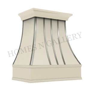Cubierta de Campana Extractora de Cocina de Metal con Acabado Antiguo de Alta Calidad, Personalizable en Múltiples Colores, para Montar en la Pared - Product Image 1